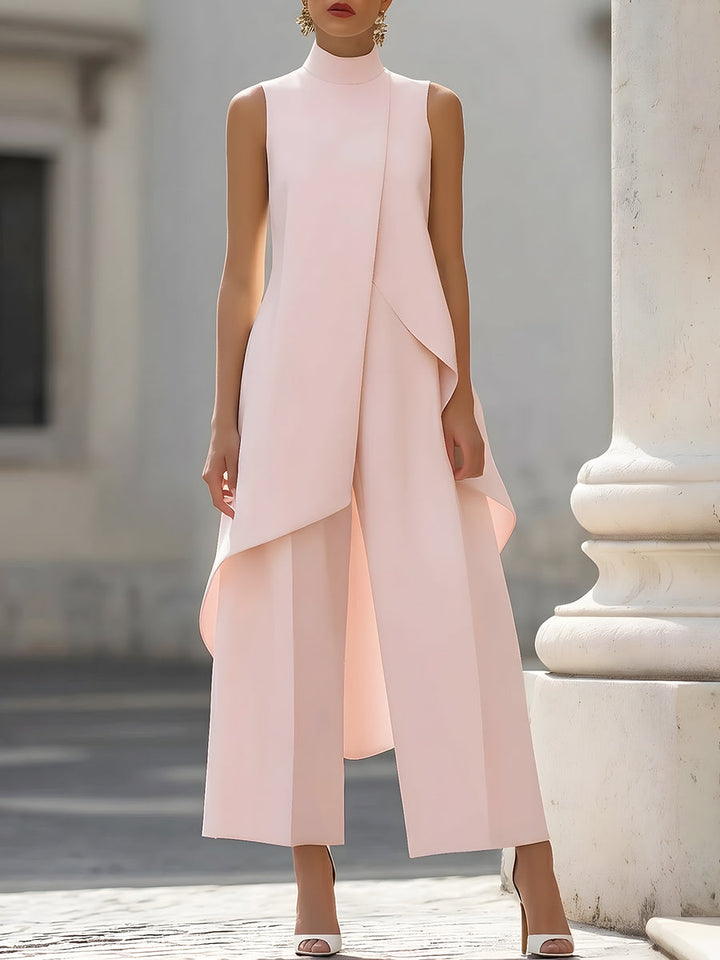 Loretta - Sculpted Asymmetric High-Neck Co-ord Set
