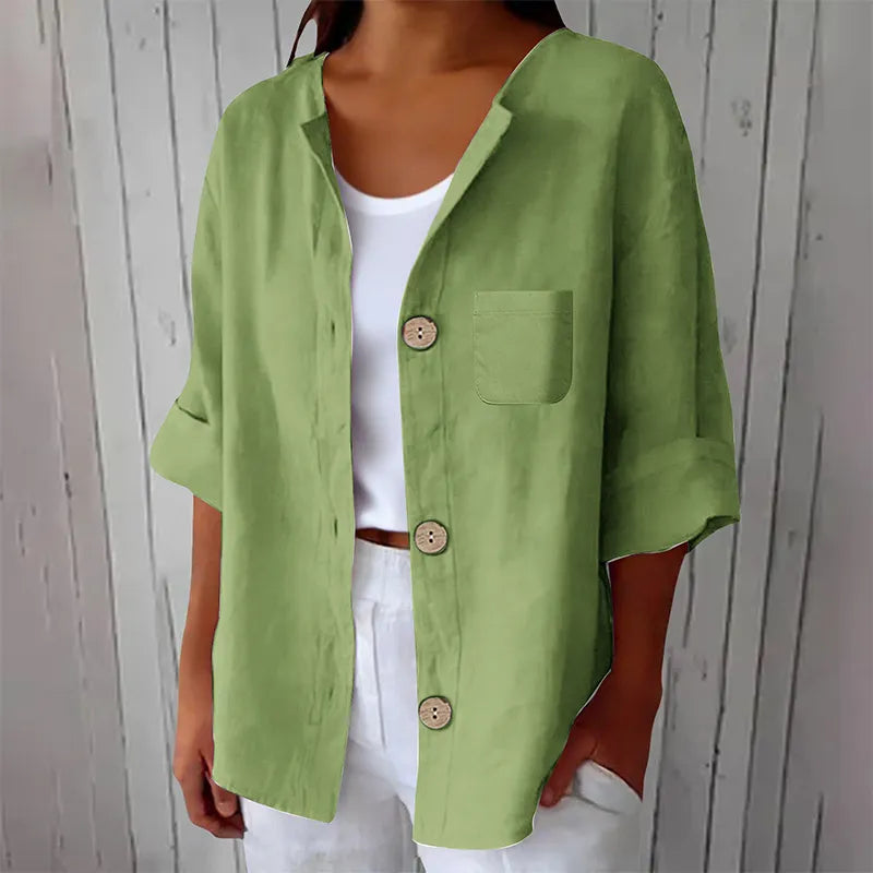 Azelia - Soft-Touch Loose-Fit Summer Shirt