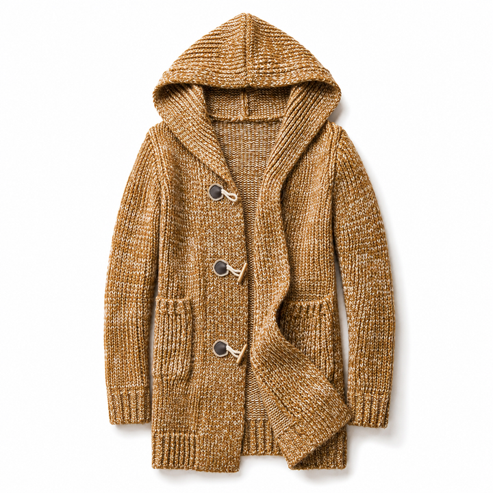 Raevan - Soft-Touch Hooded Cardigan