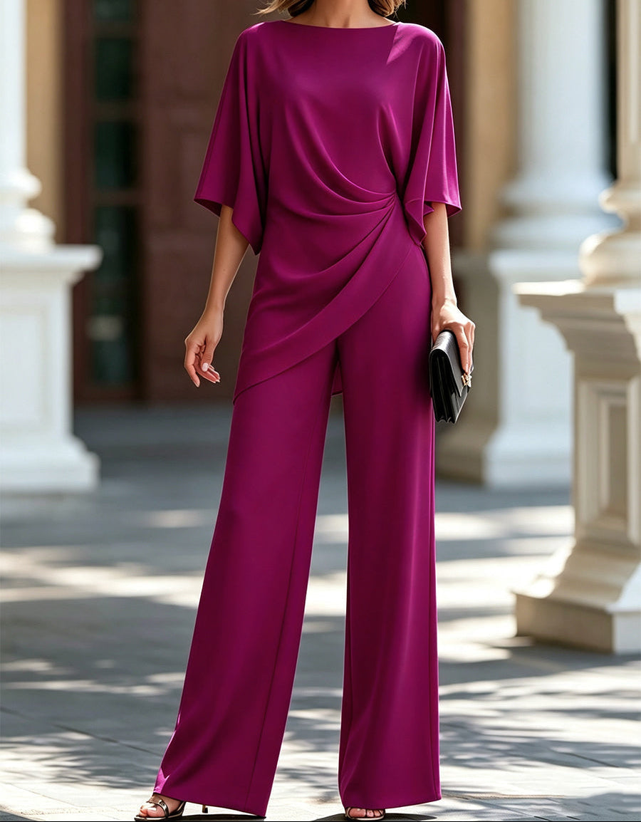 Iona - Draped Wide-Leg Co-ord Set