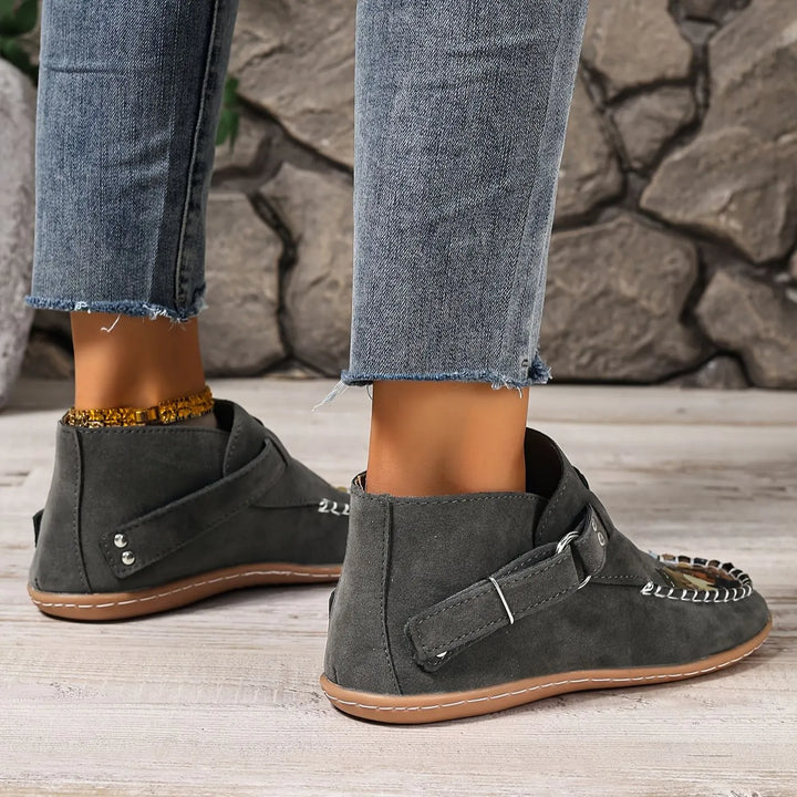Cara - Buckle Detail Comfort Loafers