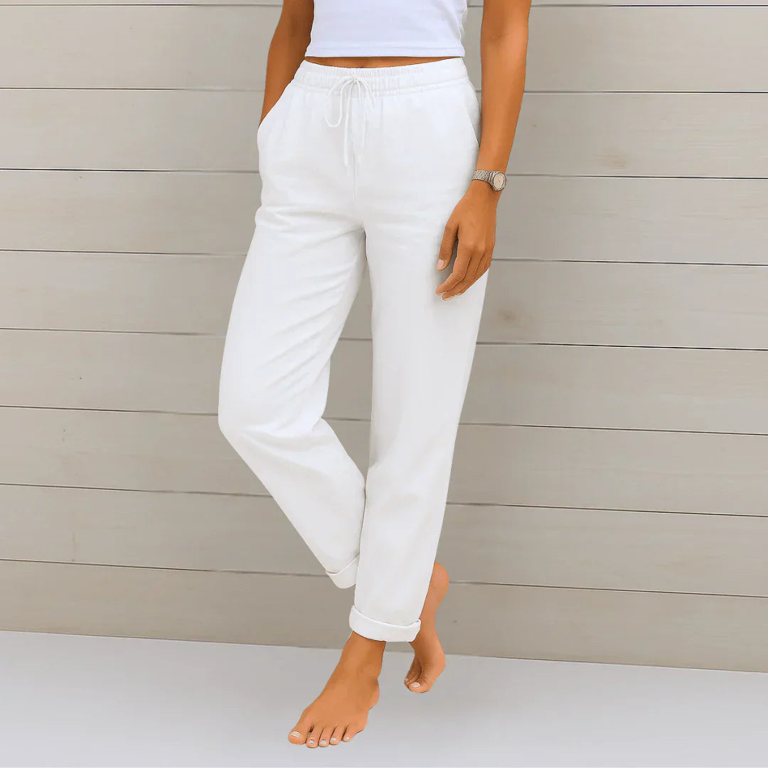 Quirina - Lightweight Linen Trousers