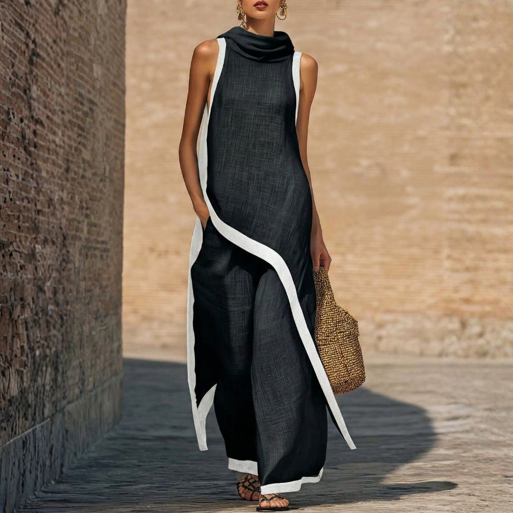 Florine - Sleeveless Layered Two Piece Set