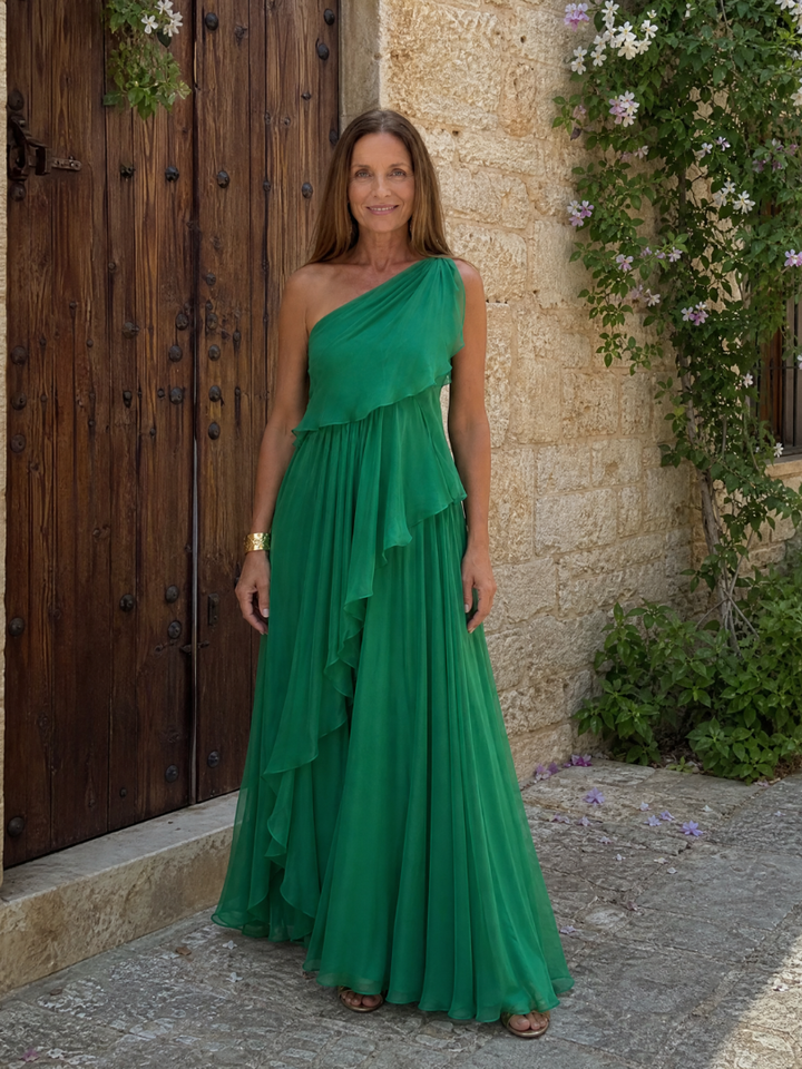 Katriana - Soft-Touch Ruffle Maxi Dress