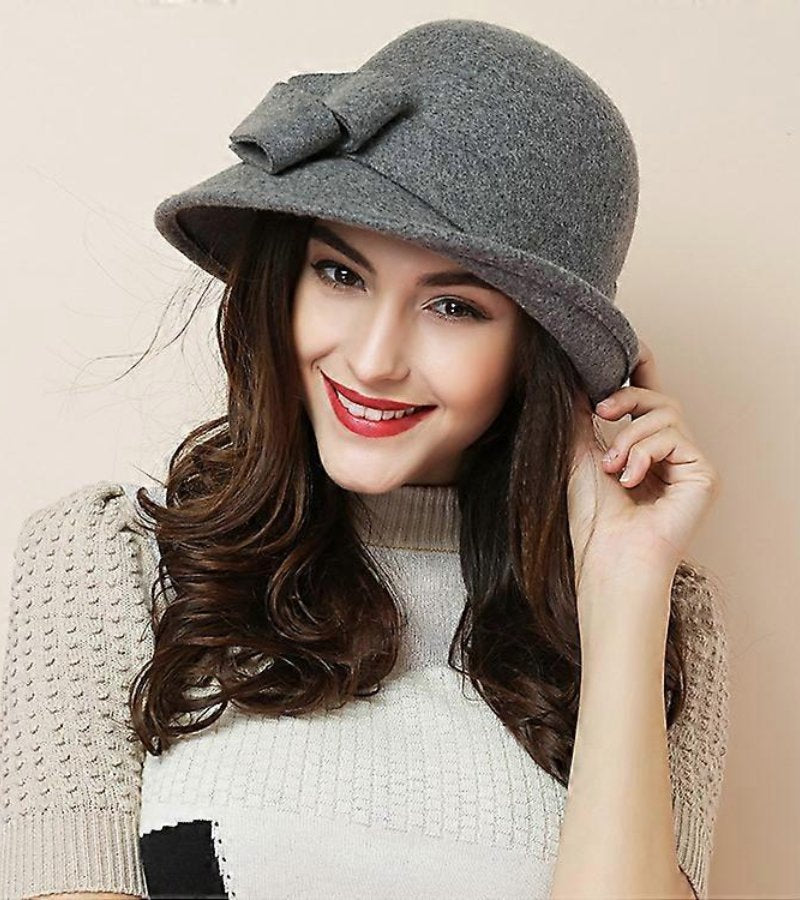 Magnolia - Elegant Brimmed Cloche Hat