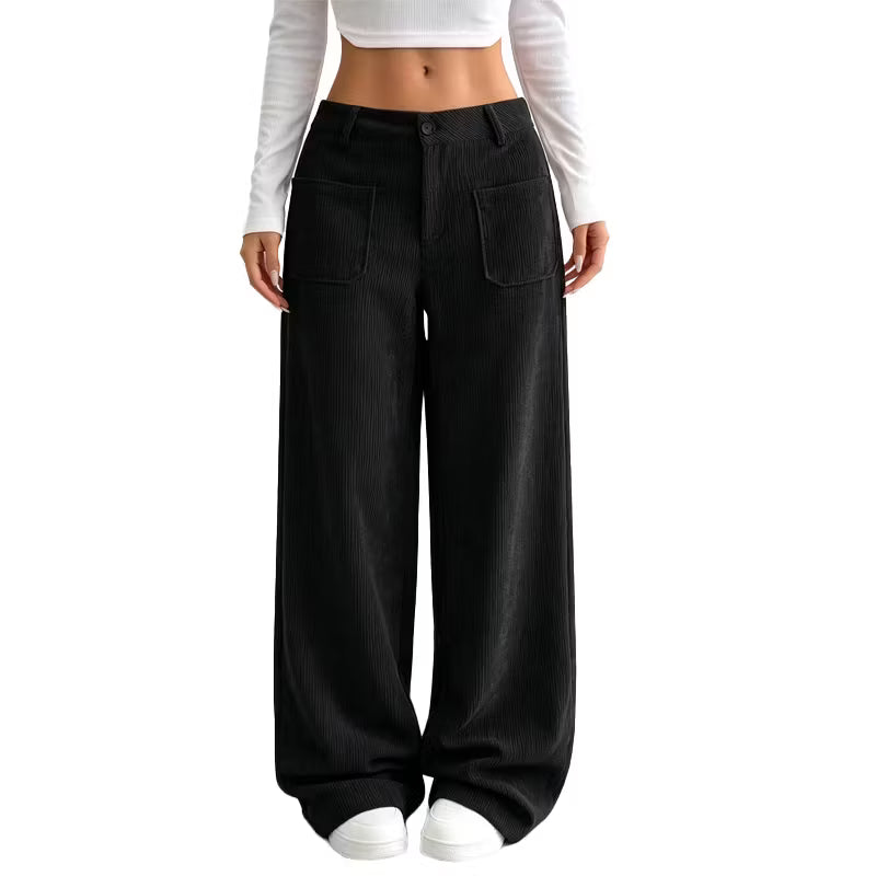 Eithne - Soft-Touch Wide-Leg Trousers
