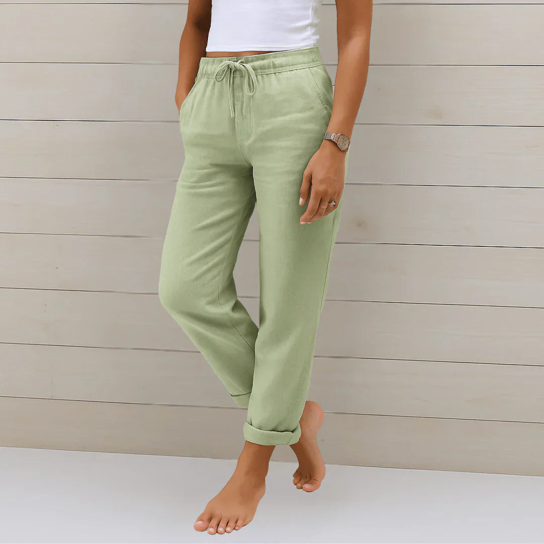 Quirina - Lightweight Linen Trousers