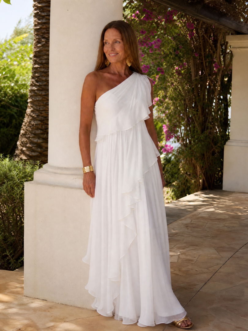 Katriana - Soft-Touch Ruffle Maxi Dress