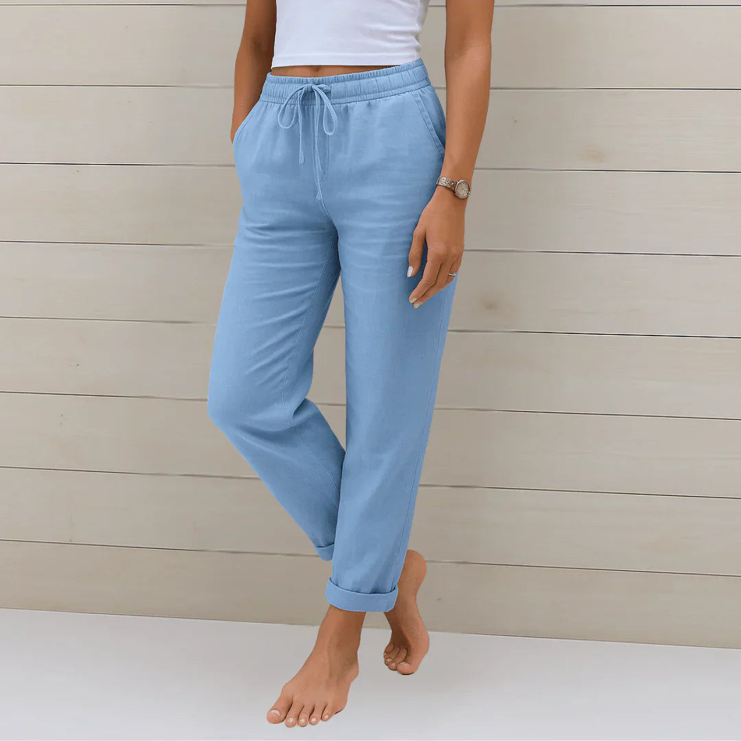 Quirina - Lightweight Linen Trousers