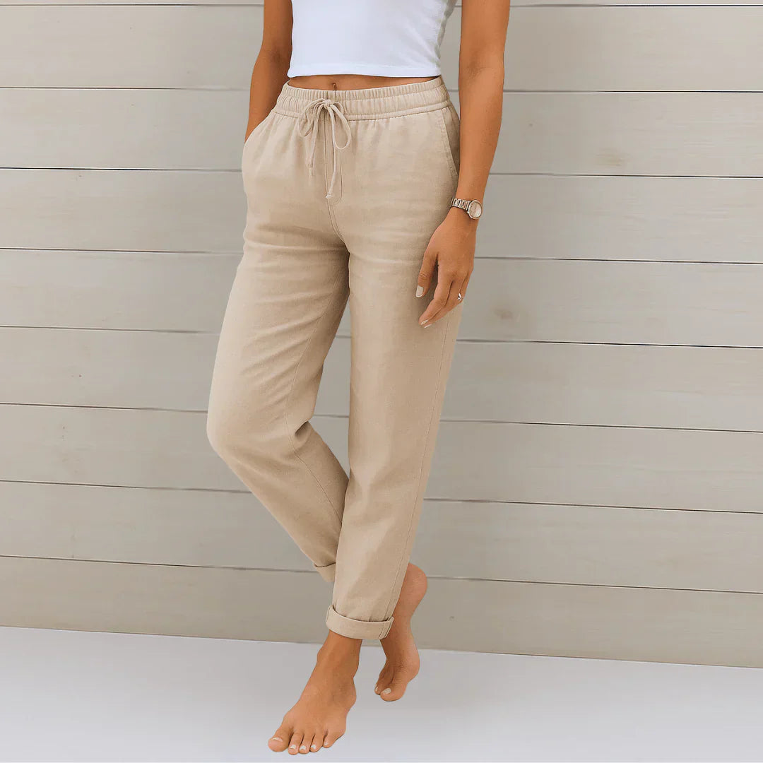 Quirina - Lightweight Linen Trousers