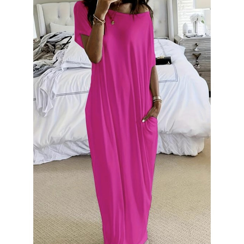 Adalynne - Relaxed Off Shoulder Maxi Dress