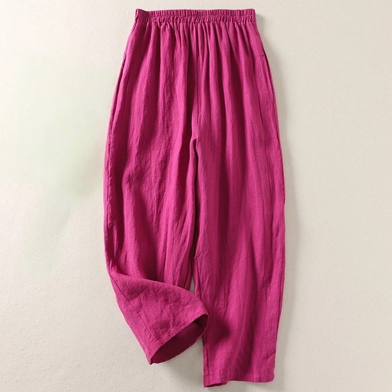 Giselora - Fluid Linen Trousers
