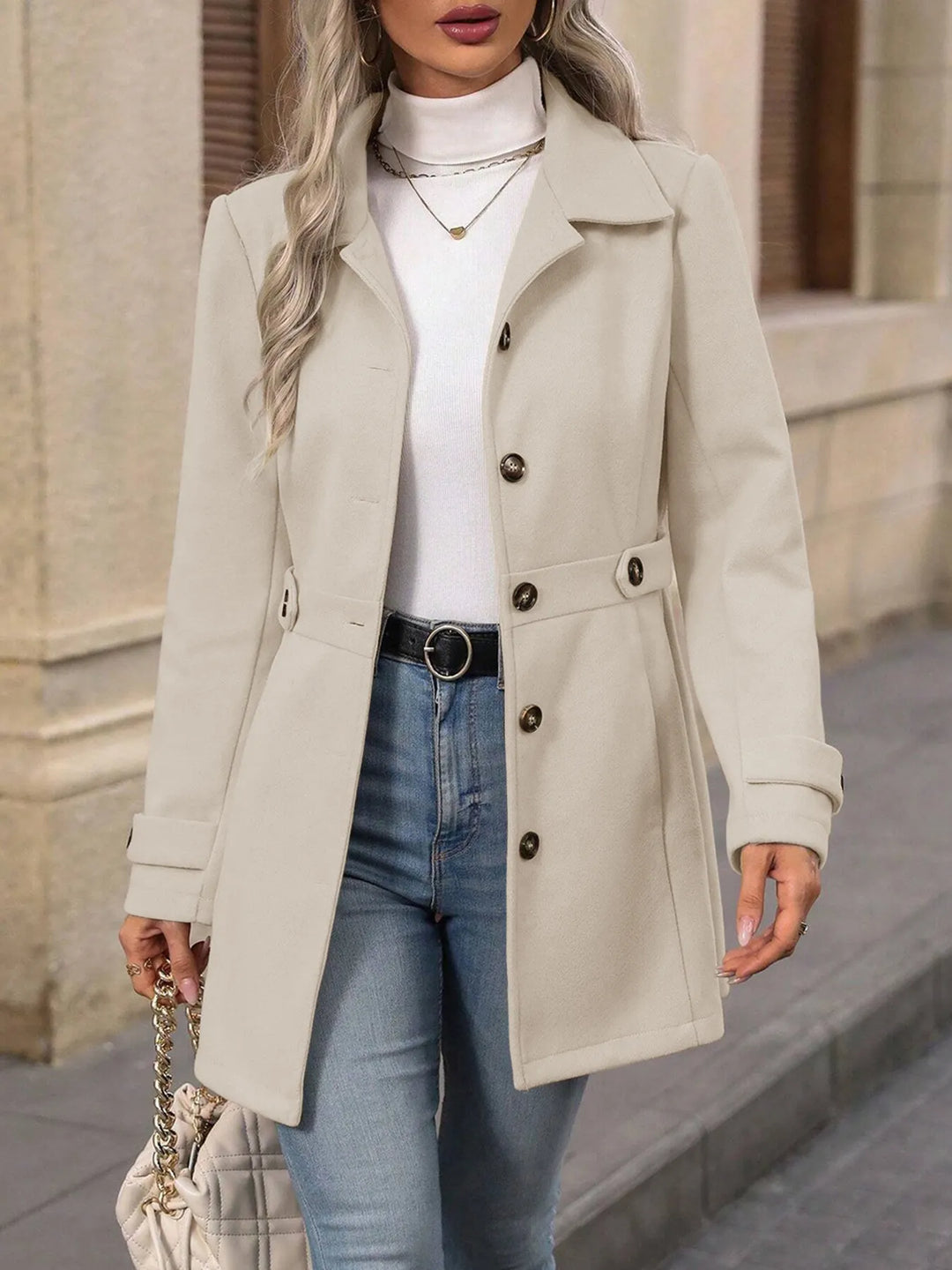 Bellona - Tailored Belted City Coat