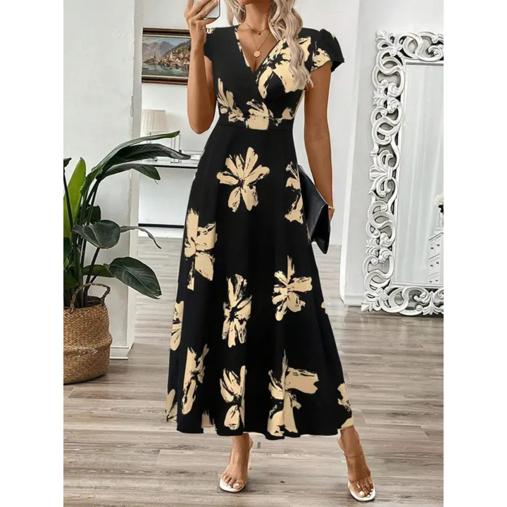 Hanneli - Soft-Touch Wrap Maxi Dress