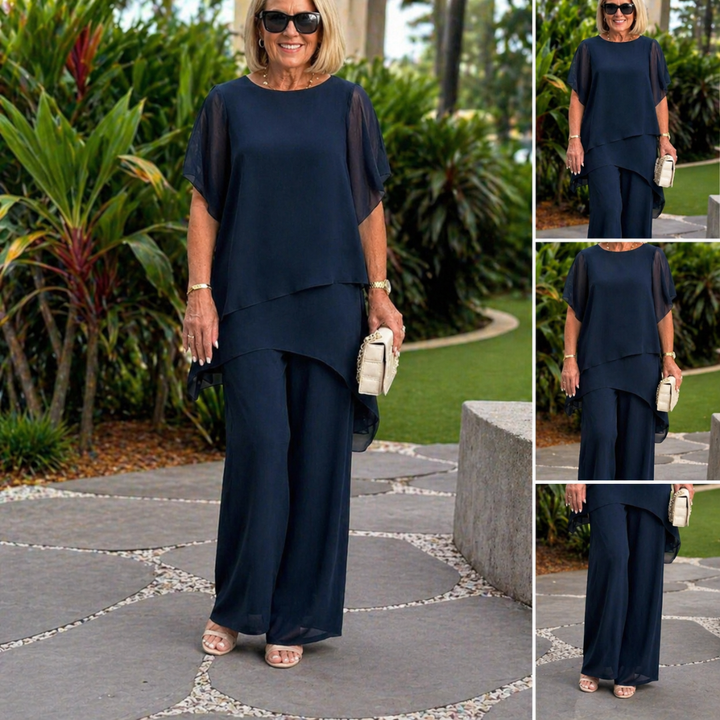 Jessenia - Layered Tunic and Trousers Set