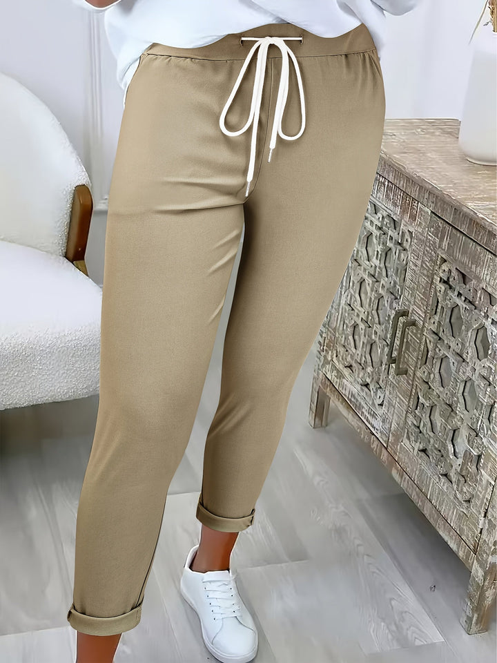 Tansy - Tailored Stretch Drawstring Trousers