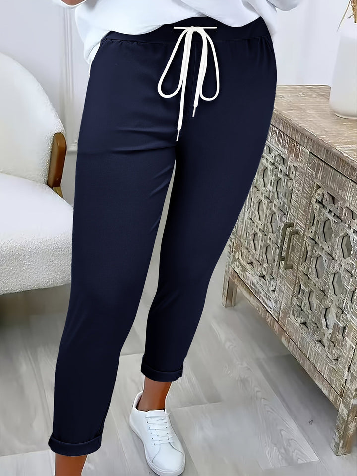 Tansy - Tailored Stretch Drawstring Trousers