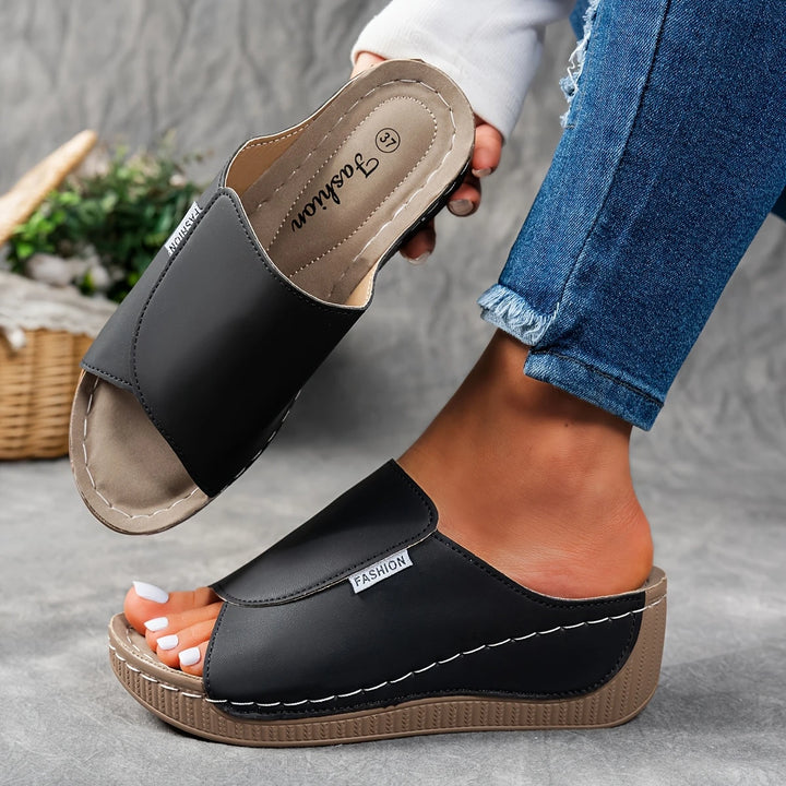 Verena - Platform Slip-On Sandals