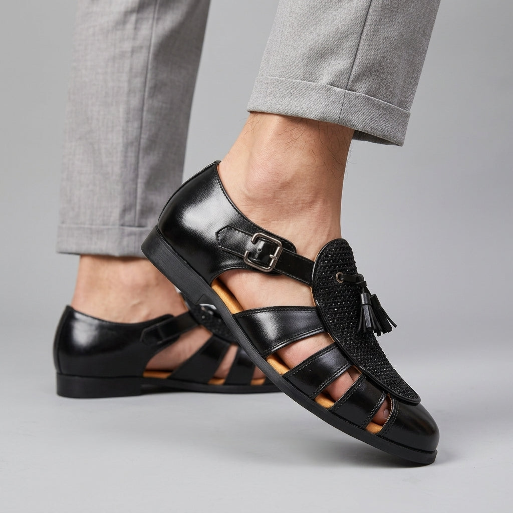 Annelina - Artisanal Closed-Toe Sandal