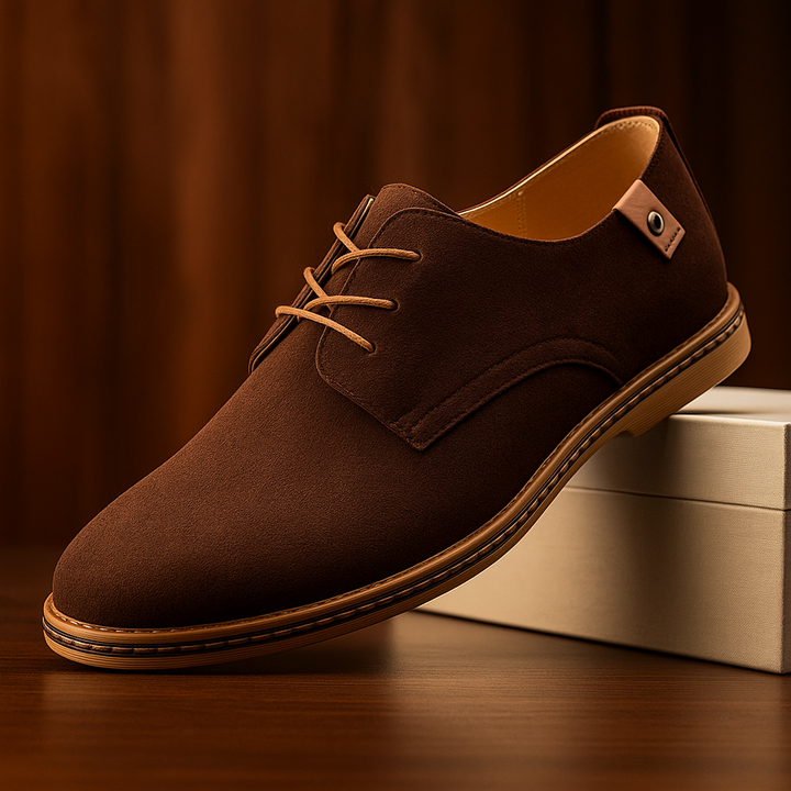 Blaine - Textured Lace-Up Shoes