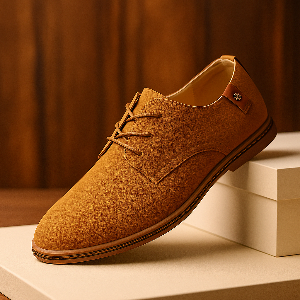 Blaine - Textured Lace-Up Shoes