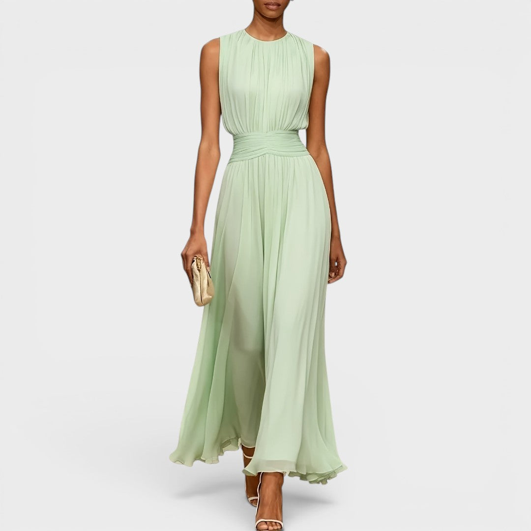 Evadne - Premium Draped Midi Dress