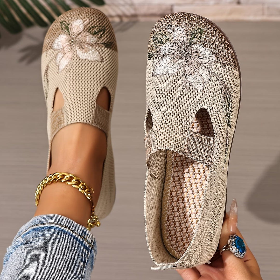 Xara - Floral Slip-On Flats