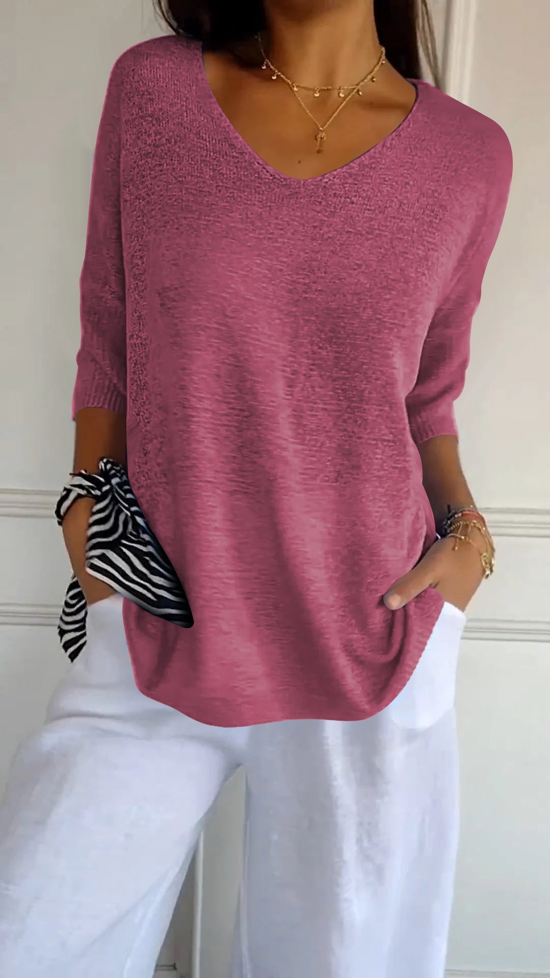 Urina - Soft-Touch V-Neck Top