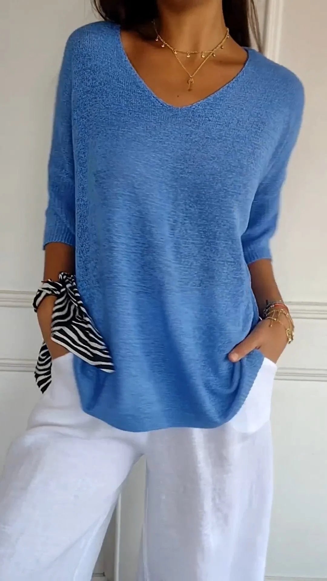 Urina - Soft-Touch V-Neck Top