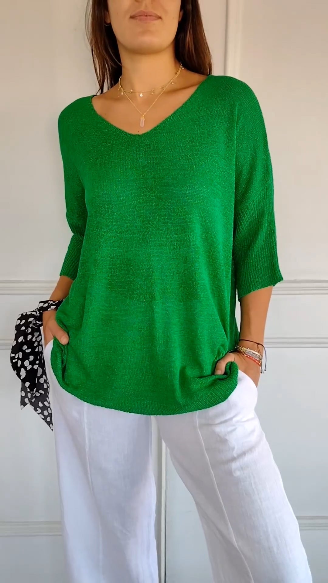 Urina - Soft-Touch V-Neck Top