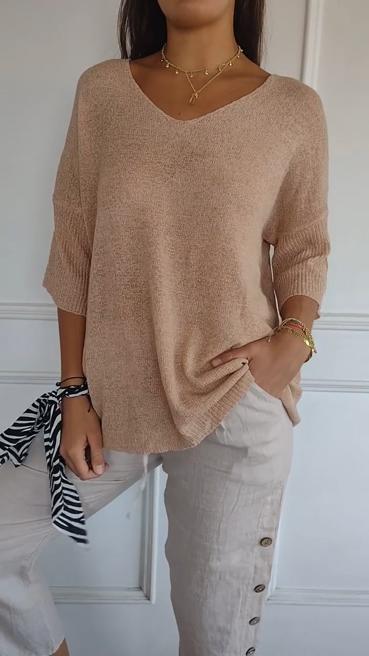 Urina - Soft-Touch V-Neck Top
