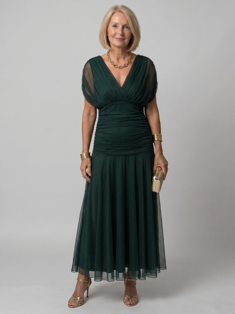 Galatea - Lightweight Off-Shoulder Midi Dress