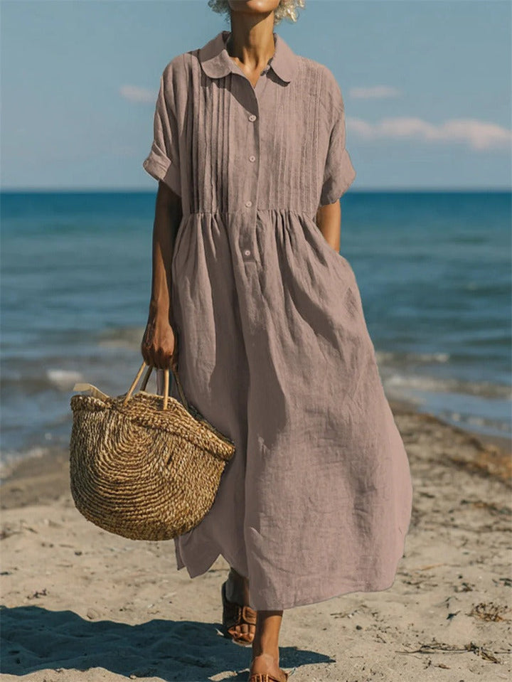 Florinelle - Button Shirt Maxi Dress