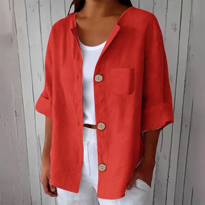 Azelia - Soft-Touch Loose-Fit Summer Shirt
