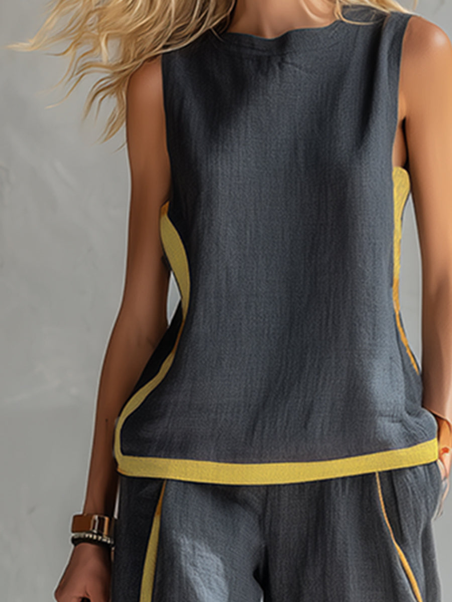 Quella - Fluid Top & Trousers Set