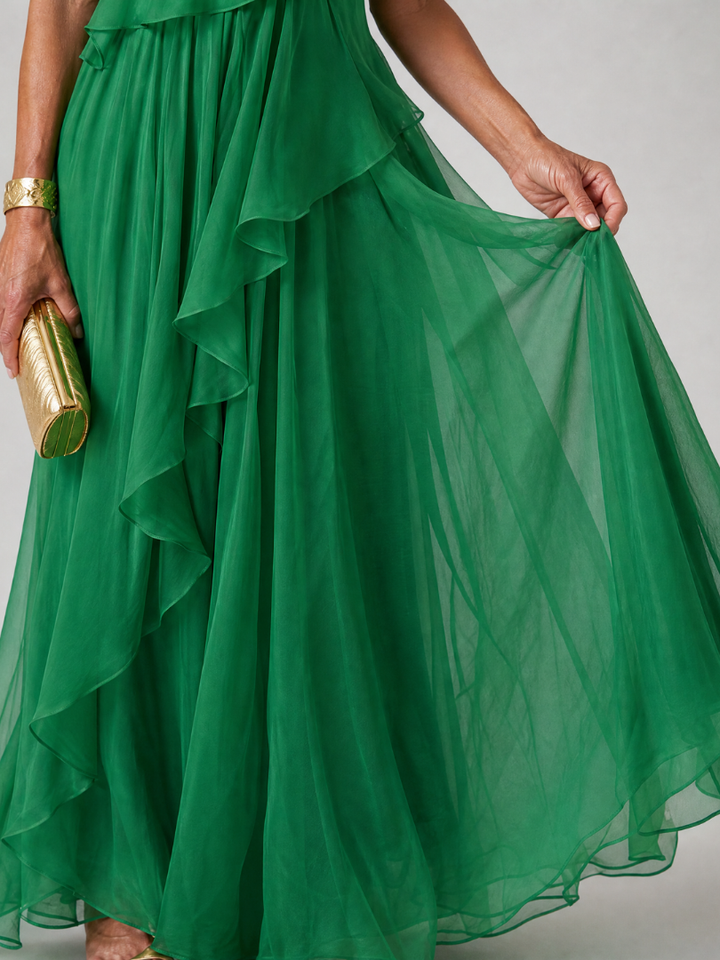 Katriana - Soft-Touch Ruffle Maxi Dress