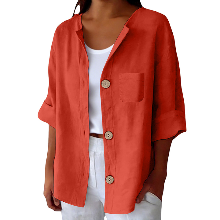 Azelia - Soft-Touch Loose-Fit Summer Shirt