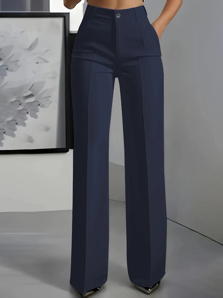 Adorisse - Tailored High Waist Wide Leg Trousers