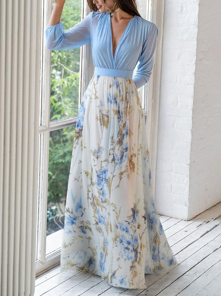 Haislin - Flowy Floral Maxi Dress