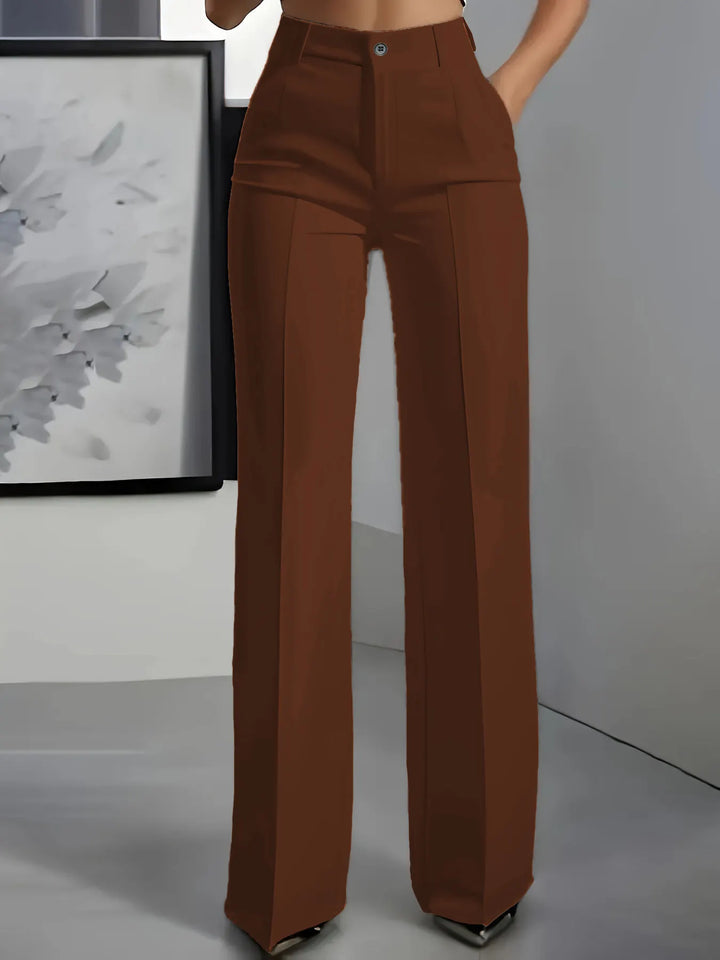 Adorisse - Tailored High Waist Wide Leg Trousers