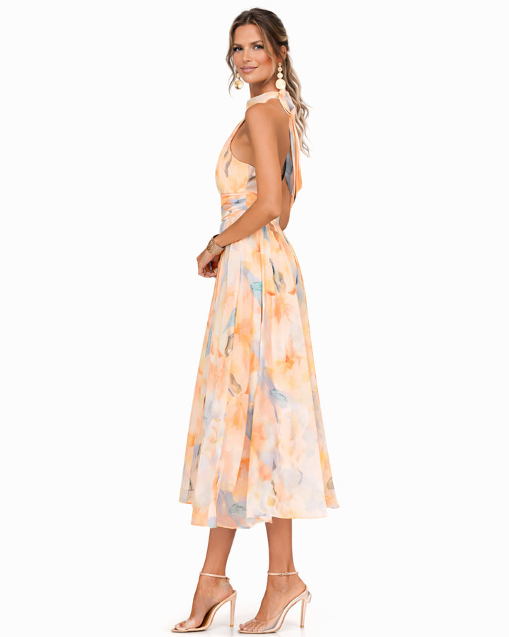 Lucille - Lightweight Halter Maxi Dress