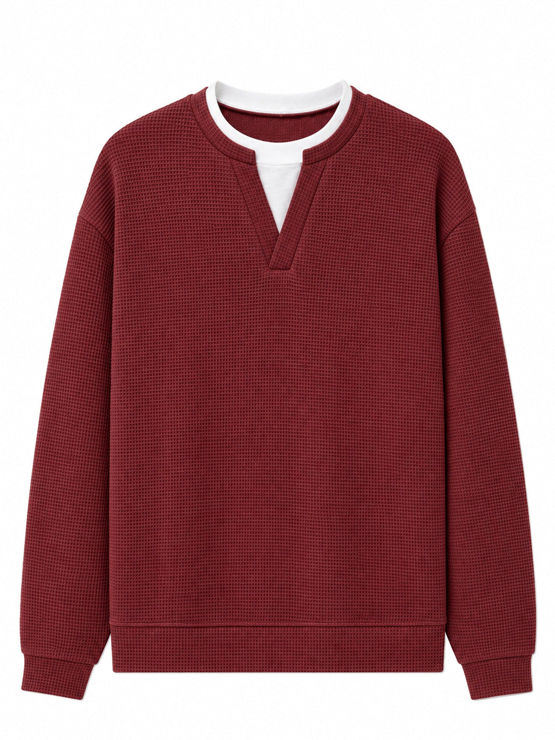 Oswald - Textured Waffle Long Sleeve Tee