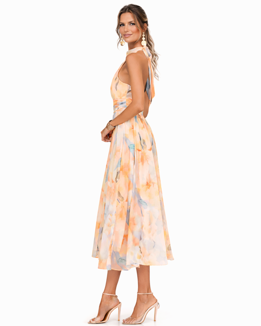 Ulani - Lightweight Halter Neck Maxi Dress