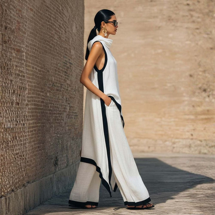 Gillian - Sculptural Linen Two-Piece Set