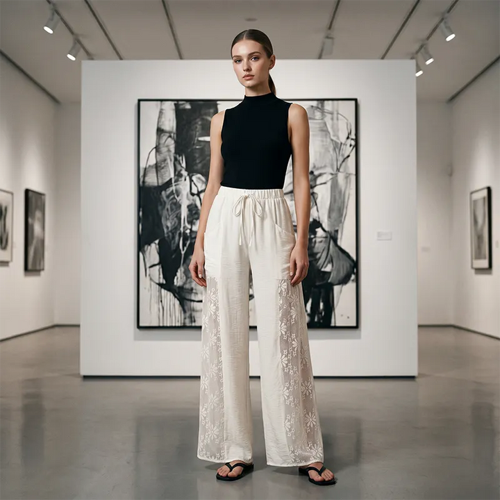 Carlotta - Lightweight Lace Trousers