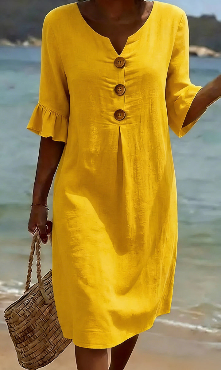 Jonquil - Button Front Casual Dress