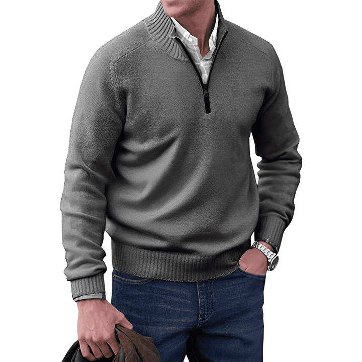 Saven - Soft-Touch Half-Zip Sweater