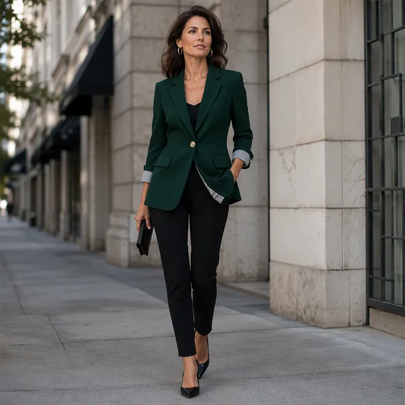 Neravelle - Tailored Roll Sleeve Blazer