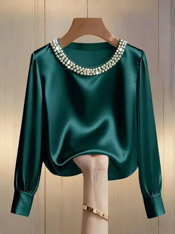 Avara - Elegant Pearl Blouse