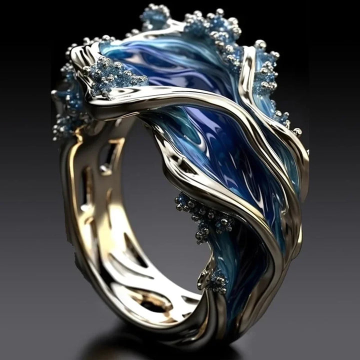 Calantha - Ocean Wave Statement Ring